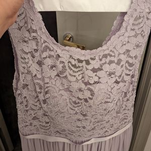 David's bridal lilac bridesmaid dress